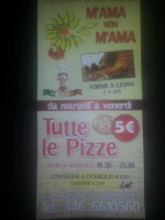 Pizzeria M'ama Non M'ama menu