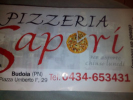 Pizzeria Ai Sapori menu