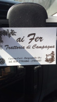 Trattoria Ai Fer Di Natali. menu