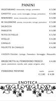 Enoteca-la Cantina Di Bacco menu