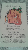 La Gorbe E L'ua menu