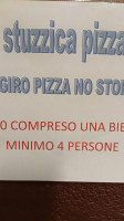 Pizza Da Asporto Stuzzica Pizza menu