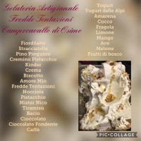 Fredde Tentazioni menu