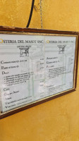 Osteria Del Masot menu