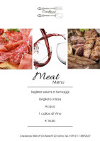 Credenze Bistrot menu