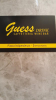 Guess Drink Caffetteria E Wine menu