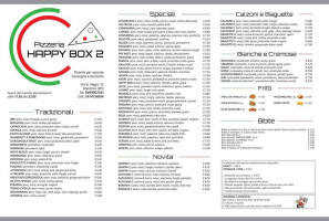 Happy Box 2, Mestrino menu