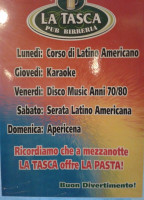 Tasca Pub Birreria menu