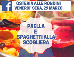 Osteria Alle Rondini menu