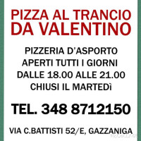 Pizzeria Da Valentino menu