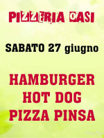 Pizzeria Oasi menu