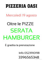 Pizzeria Oasi menu