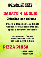 Pizzeria Oasi menu