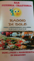 Raggio Di Sole menu