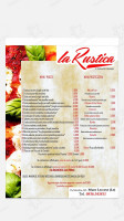 La Rustica Di Stefanelli Giuseppe menu