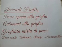 Ni Babà menu