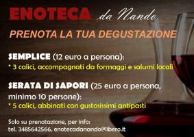 Enoteca Da Nando menu