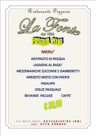 La Fonte menu