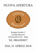 Osteria Barroeri menu