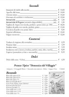 Pier Delle Vigne B&b Cucina Pizzeria Catering menu