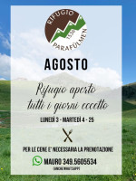 Rifugio Parafulmine menu