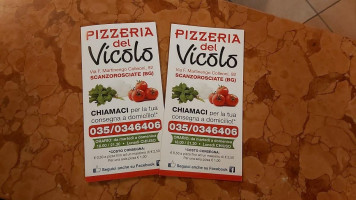 Pizzeria Del Vicolo menu