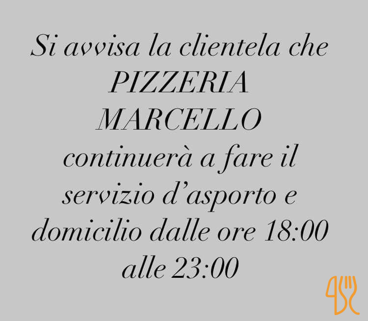 Pizzeria Da Marcello Carte
