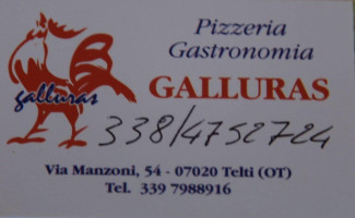 Pizzeria Trattoria Galluras menu