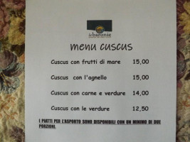 Ristorante Le Baronie Turismo Rurale menu