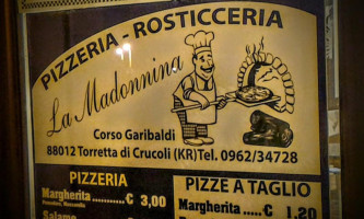 Pizzeria Rosticceria La Madonnina menu