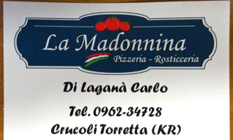 Pizzeria Rosticceria La Madonnina menu