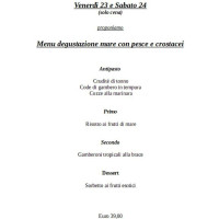 Milano menu