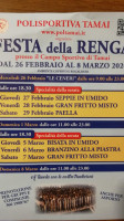 Festa Della Renga menu