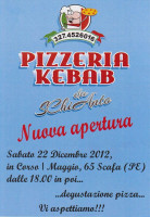 Pizzeria Kebab Da Schianto menu