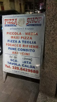 Pizza Shop menu