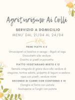 Agriturismo Ai Colli menu