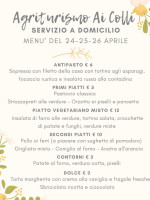 Agriturismo Ai Colli menu