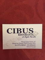 Cibus menu