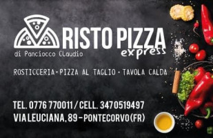 Risto Pizza Express menu