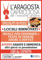 L'aragosta Capricciosa menu