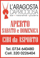 L'aragosta Capricciosa menu