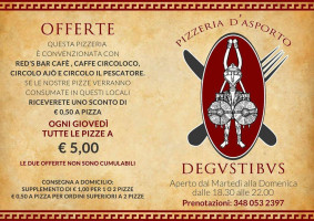 Pizzeria Degustibus menu