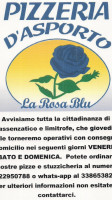 La Rosa Blu menu