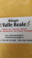 Rifugio Valle Reale menu