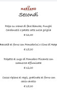 Fratelli Marzano menu