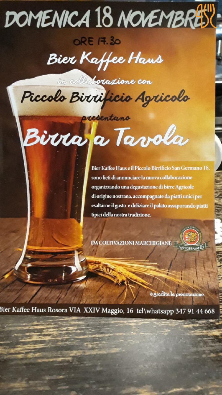 Bier Kaffee Haus Di Morbidelli Roberta Carte