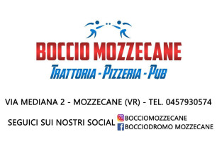 Boccio Mozzecane Trattoria/pizzeria/pub/bocciodromo menu