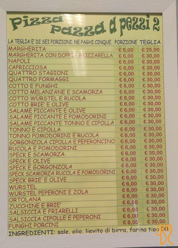 Pizza Pazza A Pezzi2 Carta