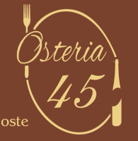 Osteria 45 menu