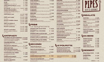 Pipes menu